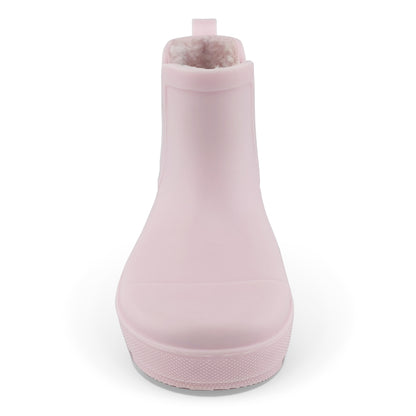 BEARPAW Toddler Chelsea Rain Boots with Faux-Fur Lining - Light Pink