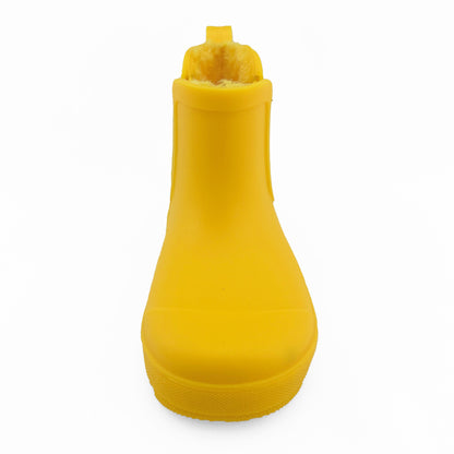 BEARPAW Toddler Chelsea Rain Boots with Faux-Fur Lining - Yellow