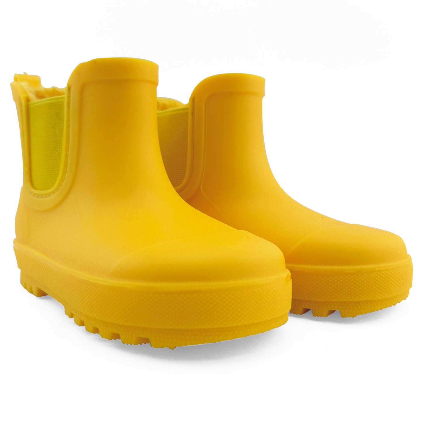 BEARPAW Toddler Chelsea Rain Boots with Faux-Fur Lining - Yellow