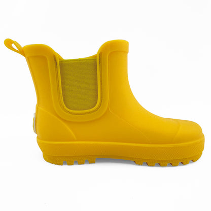 BEARPAW Toddler Chelsea Rain Boots with Faux-Fur Lining - Yellow