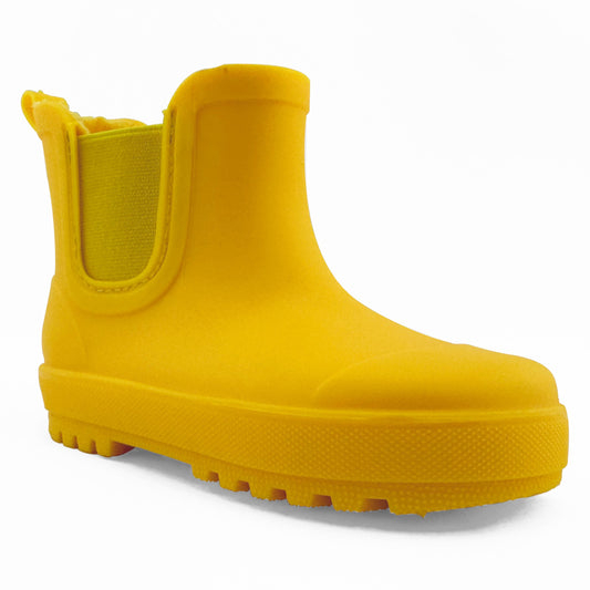 BEARPAW Toddler Chelsea Rain Boots with Faux-Fur Lining - Yellow