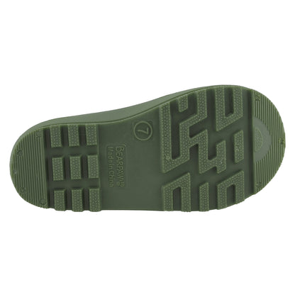 BEARPAW Toddler Chelsea Rain Boots with Faux-Fur Lining - Hunter Green