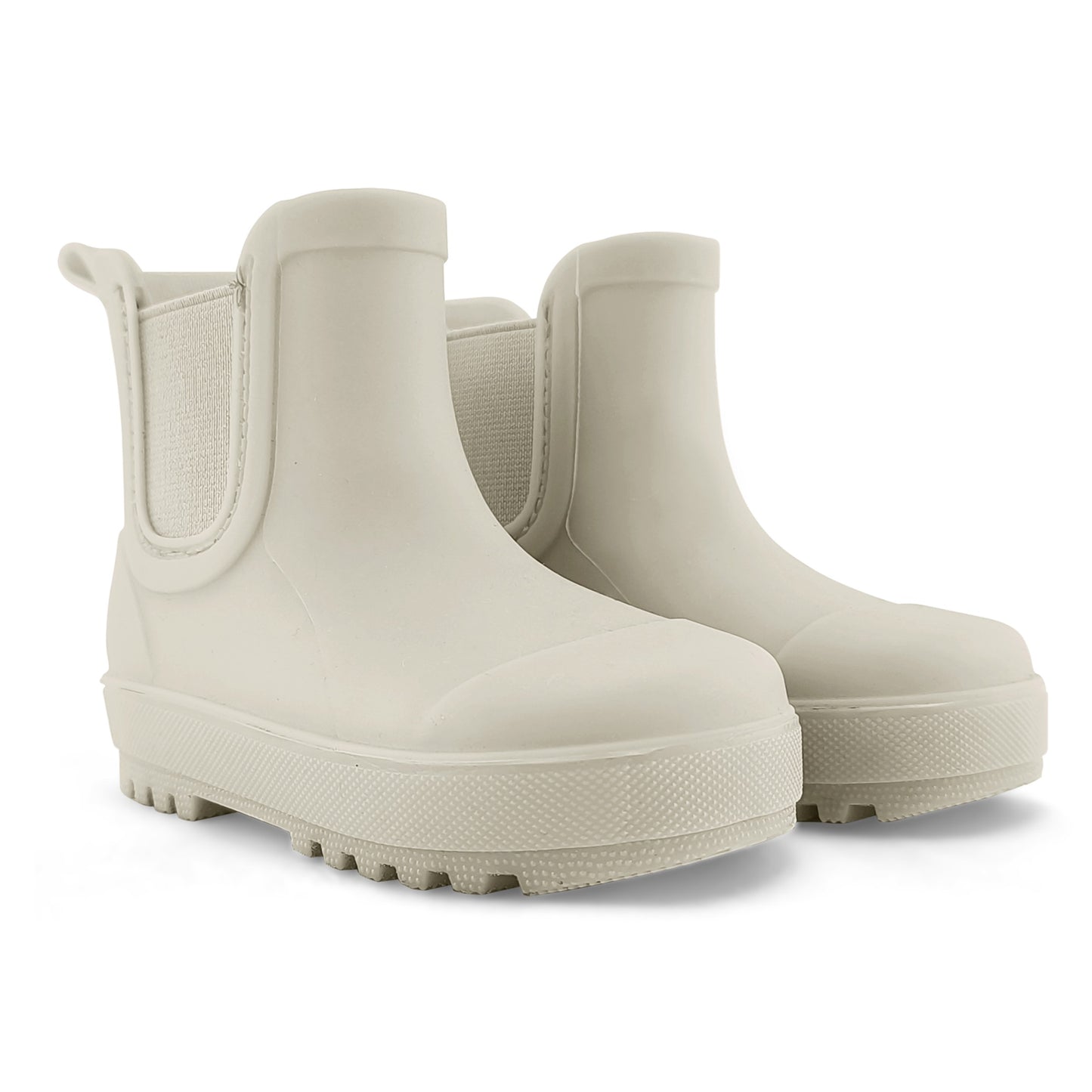 BEARPAW Toddler Chelsea Rain Boots with Faux-Fur Lining - Taupe