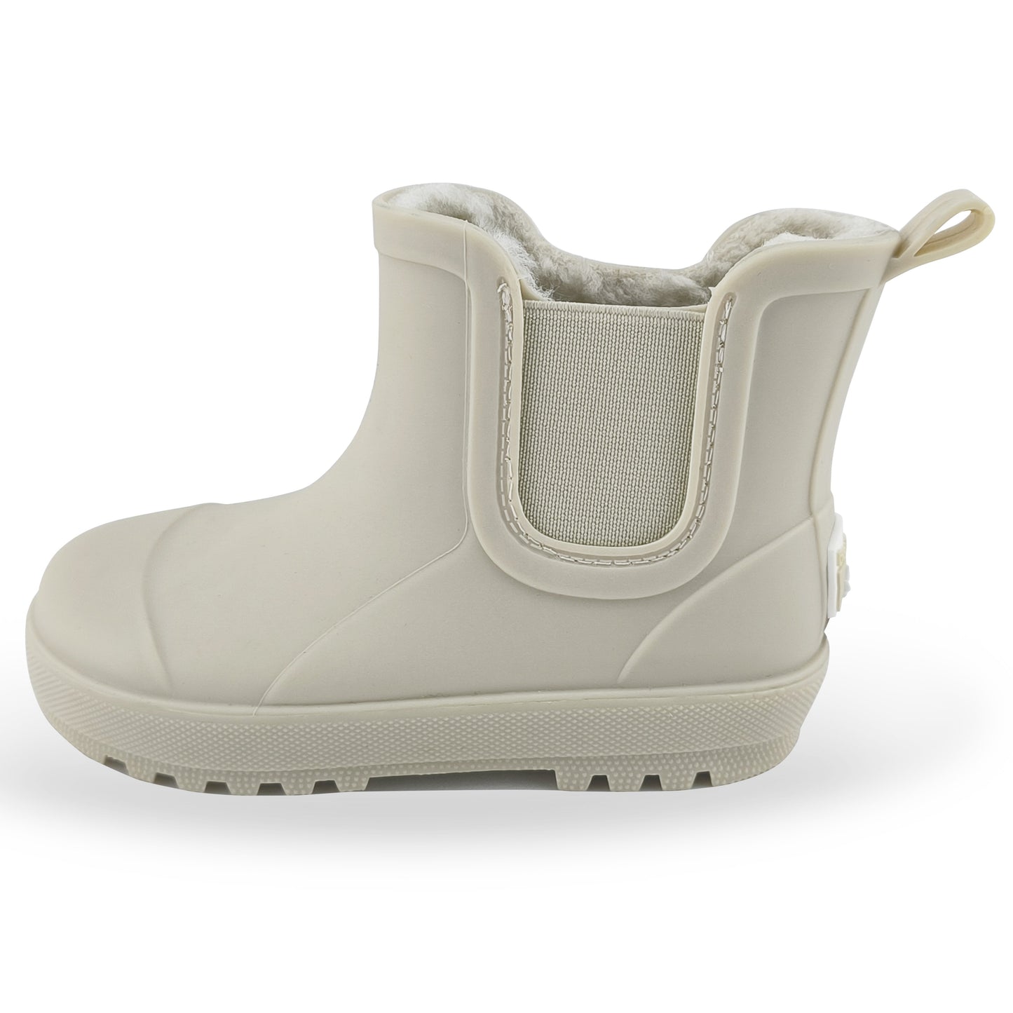 BEARPAW Toddler Chelsea Rain Boots with Faux-Fur Lining - Taupe