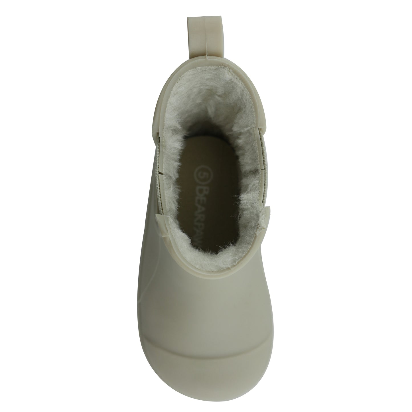BEARPAW Toddler Chelsea Rain Boots with Faux-Fur Lining - Taupe