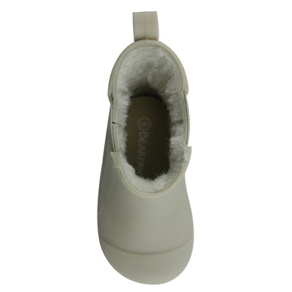 BEARPAW Toddler Chelsea Rain Boots with Faux-Fur Lining - Taupe