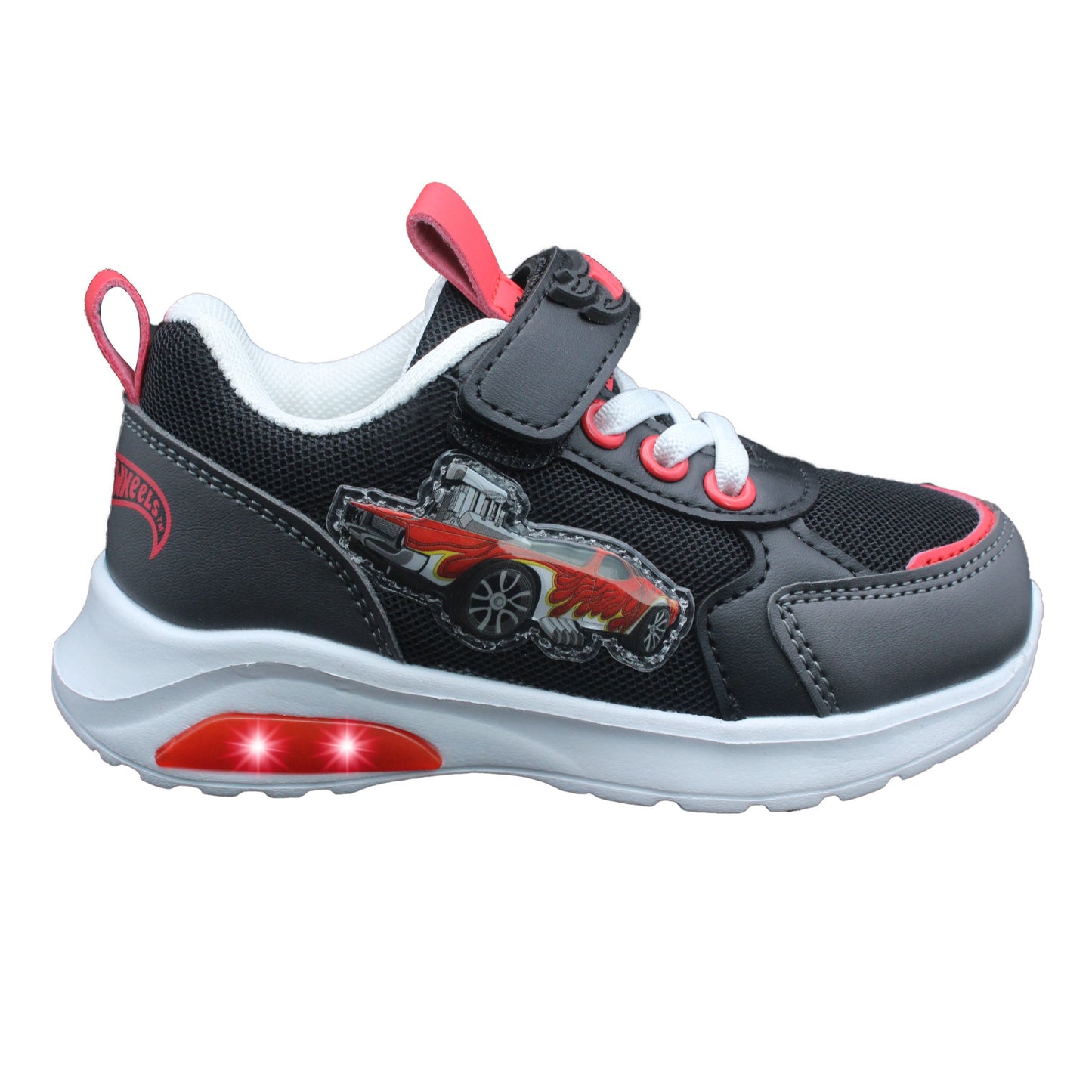 Hot Wheels Toddler Boys' Light-Up Sneakers - Black