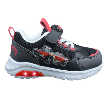 Hot Wheels Toddler Boys' Light-Up Sneakers - Black