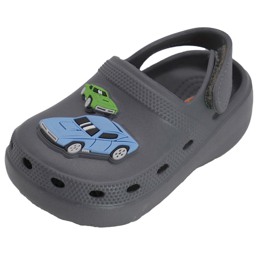Hot Wheels Toddler Boys' Clogs with Adjustable Strap - Gray