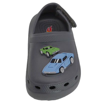 Hot Wheels Toddler Boys' Clogs with Adjustable Strap - Gray