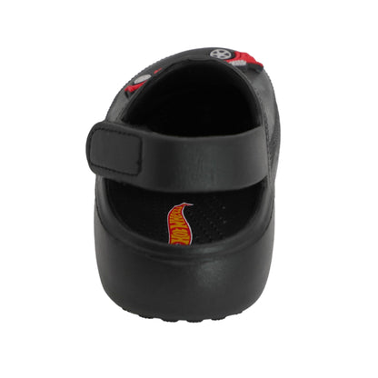 Hot Wheels Toddler Boys' Clogs with Adjustable Strap - Black