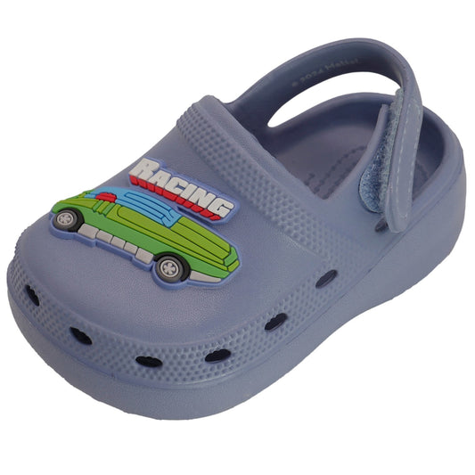 Hot Wheels Toddler Boys' Clogs with Adjustable Strap - Dusty Blue