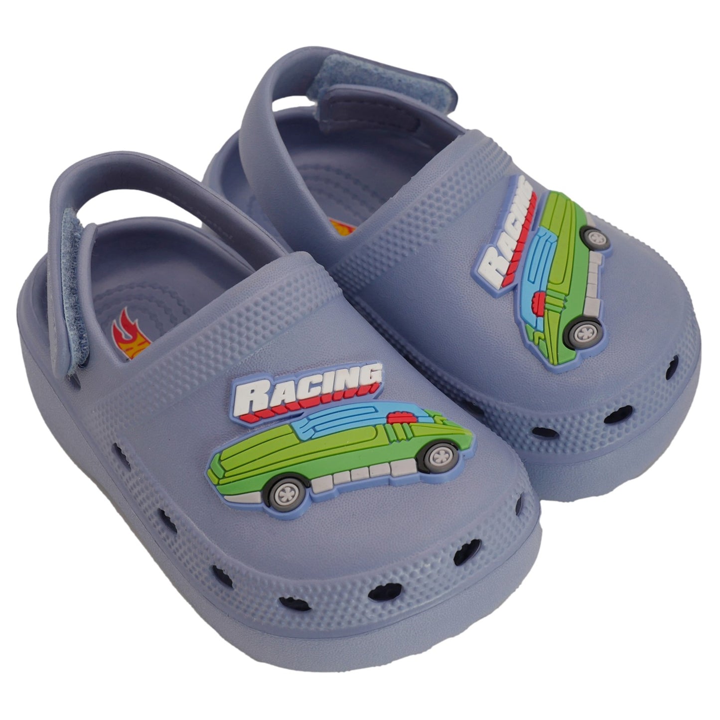 Hot Wheels Toddler Boys' Clogs with Adjustable Strap - Dusty Blue