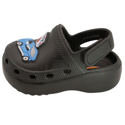 Hot Wheels Toddler Boys' Clogs with Adjustable Strap - Black Speed Club