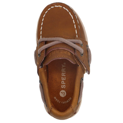 Sperry Toddler Cup II Boat Shoe with Memory Foam Insole - Chestnut Leather
