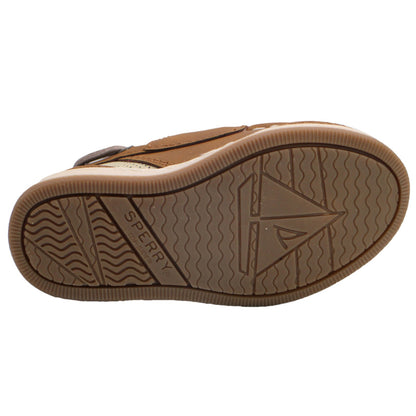 Sperry Toddler Cup II Boat Shoe with Memory Foam Insole - Sporty Chestnut Leather