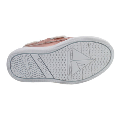 Sperry Toddler Cup II Boat Shoe with Memory Foam Insole - Rose Gold Shine PU