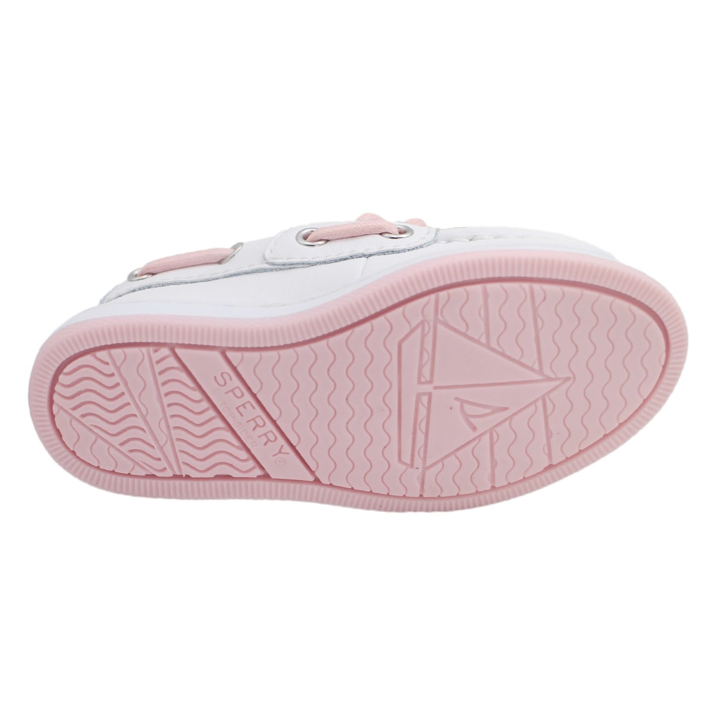 Sperry Toddler Cup II Boat Shoe with Memory Foam Insole - White Leather