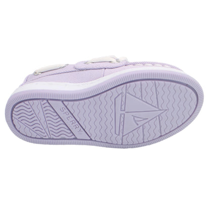 Sperry Toddler Cup II Boat Shoe with Memory Foam Insole - Lavender Canvas