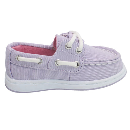 Sperry Toddler Cup II Boat Shoe with Memory Foam Insole - Lavender Canvas