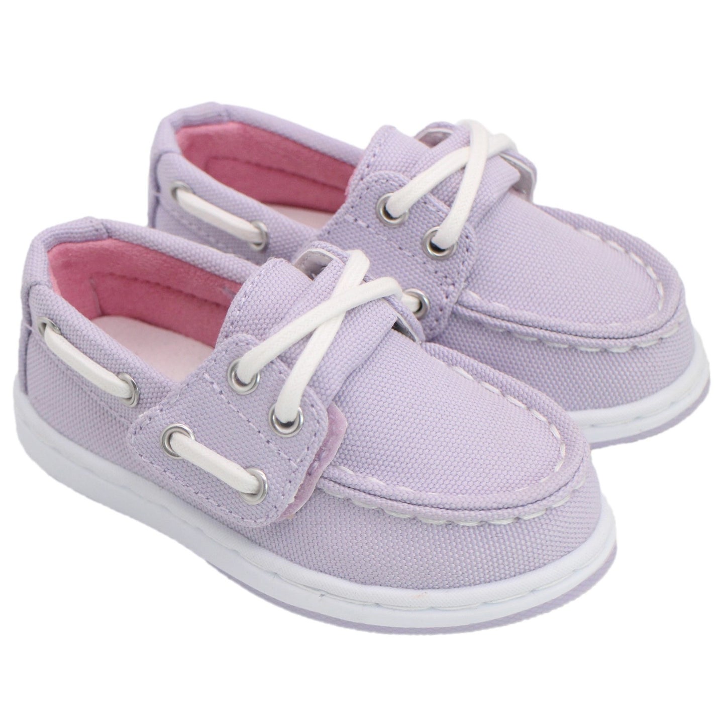 Sperry Toddler Cup II Boat Shoe with Memory Foam Insole - Lavender Canvas